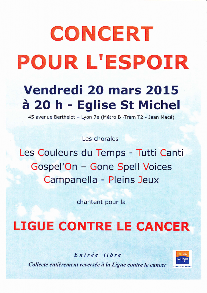 Ligue anti cancer (affiche)